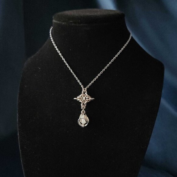 Fairy whimsical silver star necklace - Picture 7 of 8